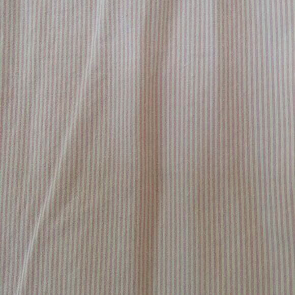 Faded Glory pink and white stripe top with embroidery and denim collar - Picture 12 of 13